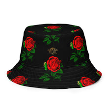 Load image into Gallery viewer, Fully Roses bucket hat - Black/Gold