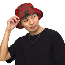 Load image into Gallery viewer, Fully Roses bucket hat - Bergundy
