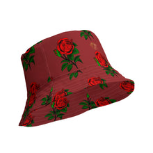 Load image into Gallery viewer, Fully Roses bucket hat - Bergundy