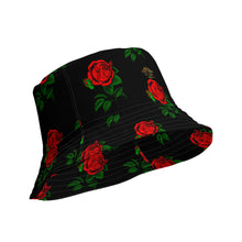 Load image into Gallery viewer, Fully Roses bucket hat - Black