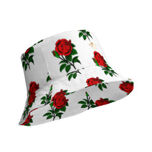 Load image into Gallery viewer, Fully Roses bucket hat - white
