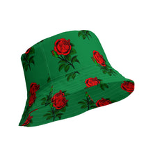 Load image into Gallery viewer, Fully Roses Bucket Hat - Green