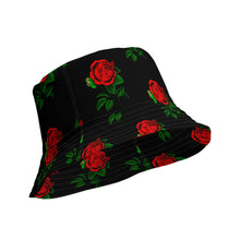 Load image into Gallery viewer, Fully Roses bucket hat - Black/Gold