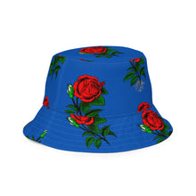 Load image into Gallery viewer, Fully Roses bucket hat - Blue