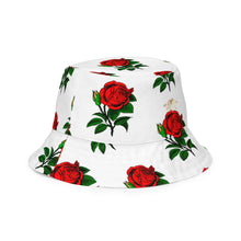 Load image into Gallery viewer, Fully Roses bucket hat - White/Gold
