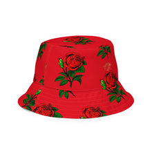 Load image into Gallery viewer, Fully Roses bucket hat - Red/Gold