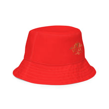 Load image into Gallery viewer, Steady Flame 3 stripe bucket hat - RED