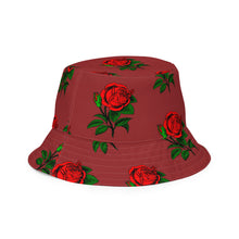 Load image into Gallery viewer, Fully Roses bucket hat - Bergundy