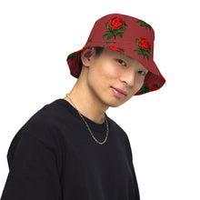Load image into Gallery viewer, Fully Roses bucket hat - Bergundy