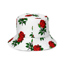 Load image into Gallery viewer, Fully Roses bucket hat - White/Gold
