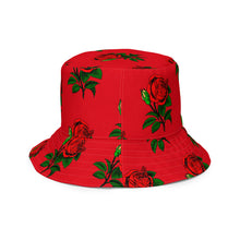 Load image into Gallery viewer, Fully Roses bucket hat - Red/Gold
