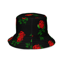 Load image into Gallery viewer, Fully Roses bucket hat - Black/Gold