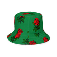 Load image into Gallery viewer, Fully Roses Bucket Hat - Green