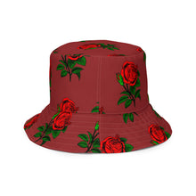Load image into Gallery viewer, Fully Roses bucket hat - Bergundy