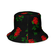 Load image into Gallery viewer, Fully Roses bucket hat - Black