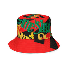 Load image into Gallery viewer, Steady Flame 3 stripe bucket hat - RED