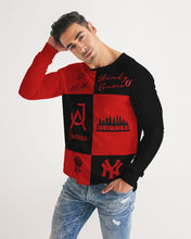 Load image into Gallery viewer, SF WEAR FLAVA - RED/BLACK Men's All-Over Print Long Sleeve Tee