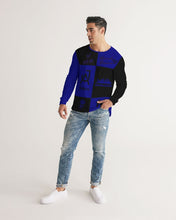 Load image into Gallery viewer, SF WEAR FLAVA - BLUE/BLACK Men's All-Over Print Long Sleeve Tee