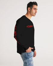 Load image into Gallery viewer, SF WEAR 5STAR 2.0 - BLACK/RED Men's All-Over Print Long Sleeve Tee