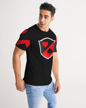 Load image into Gallery viewer, THE SHIELD SPADES/HEART - BLACK Men's All-Over Print Tee