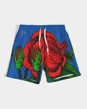 Load image into Gallery viewer, ROSE SWIM TRUNK - BLUE Men's All-Over Print Swim Trunk