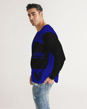 Load image into Gallery viewer, SF WEAR FLAVA - BLUE/BLACK Men's All-Over Print Long Sleeve Tee