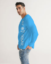 Load image into Gallery viewer, SF WEAR 5STAR 2.0 - LIGHT BLUE Men's All-Over Print Long Sleeve Tee