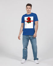 Load image into Gallery viewer, EVERYTHING ROSES (Jersey T-Shirt) - BLUE/WHITE/RED