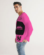 Load image into Gallery viewer, SF WEAR FLAVA - HOTPINK and BLACK Men's All-Over Print Long Sleeve Tee