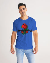 Load image into Gallery viewer, EVERYTHING ROSES 3.0 (T-SHIRT) - BLUE/BLACK Men's All-Over Print Tee
