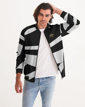 Load image into Gallery viewer, WILD - BLACK/WHITE JACKET Men's All-Over Print Bomber Jacket