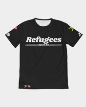 Load image into Gallery viewer, REFUGEES 2.0 - BLACK Men's All-Over Print Tee
