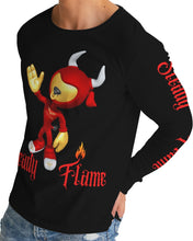 Load image into Gallery viewer, STEADY FLAME BULL LONGSLEEVE - RED/BLACK Men's All-Over Print Long Sleeve Tee