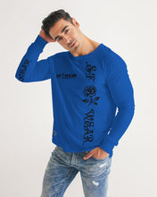 Load image into Gallery viewer, SF WEAR 5STAR 2.0 - BLUE Men's All-Over Print Long Sleeve Tee