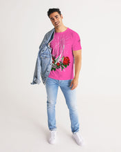 Load image into Gallery viewer, ROSE AND ROSARY - PINK Men's All-Over Print Tee
