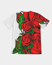 Load image into Gallery viewer, RIGHT SIDE ROSE TOP- WHITE Men's All-Over Print Tee