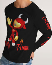 Load image into Gallery viewer, STEADY FLAME BULL LONGSLEEVE - RED/BLACK Men's All-Over Print Long Sleeve Tee
