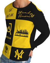Load image into Gallery viewer, SF WEAR FLAVA - YELLOW/BLACK Men's All-Over Print Long Sleeve Tee