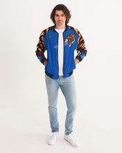 Load image into Gallery viewer, SF TIGER ROAR 2.O WHITE JACKET - BLUE Men's All-Over Print Bomber Jacket