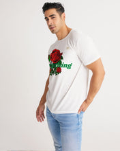 Load image into Gallery viewer, EVERYTHING ROSES 3 LINK UP - WHITE/GREEN Men's All-Over Print Tee