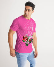 Load image into Gallery viewer, ROSE AND ROSARY - PINK Men's All-Over Print Tee