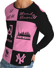 Load image into Gallery viewer, SF WEAR FLAVA - PINK/BLACK Men's All-Over Print Long Sleeve Tee