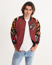Load image into Gallery viewer, SF TIGER ROAR 2.O JACKET - BURGUNDY Men's All-Over Print Bomber Jacket