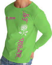 Load image into Gallery viewer, SF WEAR 5STAR LONGSLEEVE - SCHOCKING COLOR GREEN Men's All-Over Print Long Sleeve Tee