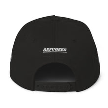 Load image into Gallery viewer, REFUGEES 2.O HAT - BLACK Flat Bill Cap