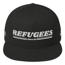 Load image into Gallery viewer, REFUGEES 2.O HAT - BLACK Flat Bill Cap