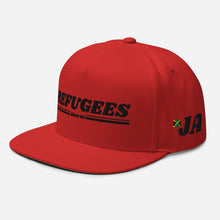 Load image into Gallery viewer, REFUGEES 2.0 HAT - RED Flat Bill Cap