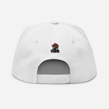 Load image into Gallery viewer, ETR 1 ROSE HAT - WHITE/BLUE Flat Bill Cap