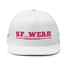 Load image into Gallery viewer, SF WEAR 5STAR - WHITE/ HOT PINK Flat Bill Cap