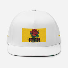 Load image into Gallery viewer, ETR 1 ROSE HAT - WHITE/BLUE Flat Bill Cap